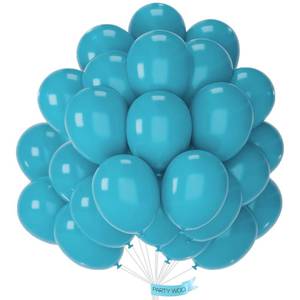 lot 8045 image: PartyWoo Dark Teal Latex Balloons 50pc 12 Inch