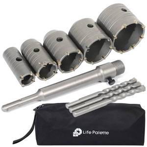 lot 8072 image: Life Palette SDS Plus Hole Saw Kit 5-Piece