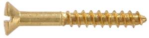 lot 8080 image: Hillman Brass Oval Head Slotted Wood Screw #6 x 78 48-Pack