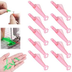 lot 8086 image: Fish Mouth Sewing Machine Needle Threader 10-Pack