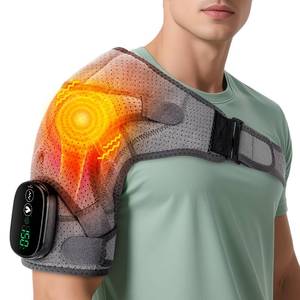 lot 8098 image: ROMYSE Cordless Shoulder Heating Pad with Massage