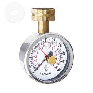 lot 8115 image: Senctrl 0-200 PSI Water Pressure Gauge with Max Hand