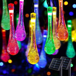 lot 8119 image: Solar String Lights Outdoor 60LED 41.6FT 2-Pack