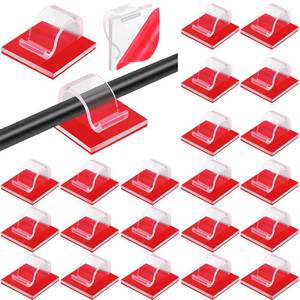 lot 8124 image: Namalu 60-Piece Mini Cable Clips with Adhesive
