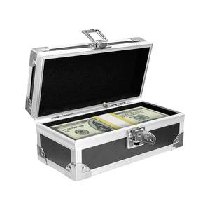 lot 8139 image: MOASIOP Lockable Cash Box Aluminium Alloy Single-Row Tray