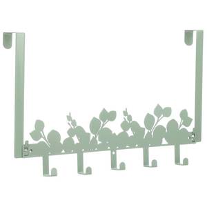 lot 8145 image: AceOrbit Sage Green Over The Door Hooks Hanger 5-Hook