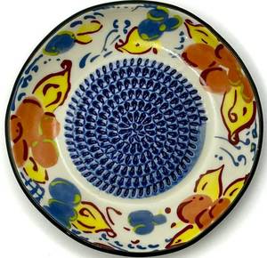 lot 8157 image: BonCera Ceramic Garlic Grater Plate Set - 4 Piece