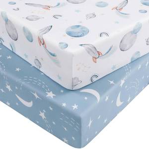 lot 8368 image: Nyessmee Pack and Play Sheets 38 x 26 2-Pack