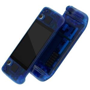 lot 8369 image: eXtremeRate Clear Blue Replacement Shell for Steam Deck LCD