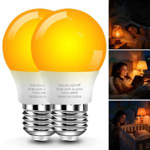 lot 8387 image: Neporal A15 Amber Sleep Light Bulbs 6W E26