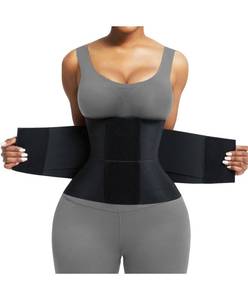 lot 8444 image: FeelinGirl Waist Trainer Corset Cincher Black XL