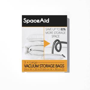 lot 8452 image: SpaceAid Vacuum Storage Bags Large 3 Pack