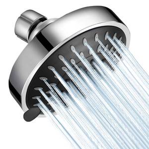 lot 8454 image: WarmSpray Fixed Showerhead 5 Settings 4 Inch
