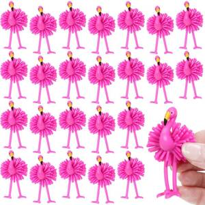 lot 8464 image: Soulchen 24-Piece Mini Flamingo Toys