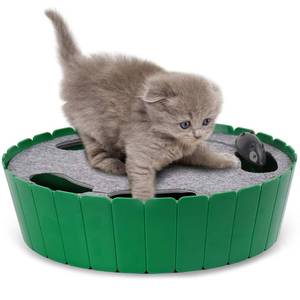 lot 11289 image: Pawaboo Interactive Cat Toy with Running Mouse Track