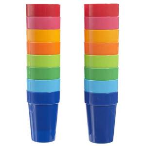 lot 11297 image: US Acrylic Spectrum 10 oz Plastic Tumblers Set of 16