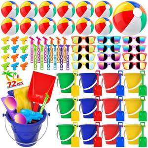 lot 11306 image: GIFTINBOX 72-Piece Pool Party Favors Set
