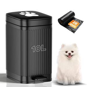 lot 11314 image: Hahomei Dog Waste Trash Can 2.7 Gallon