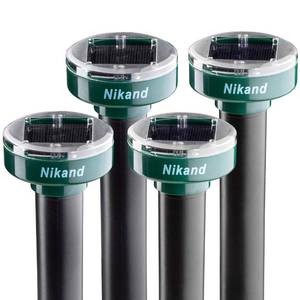 lot 11318 image: NIKAND Ultrasonic Solar Gopher Repellent Stakes (4)