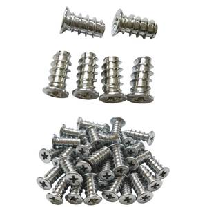 lot 12370 image: Qocuchu Furniture Screws 50-Piece Set Phillips Flat Head