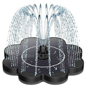 lot 12376 image: SZMP Solar Water Fountain with Glass Panel
