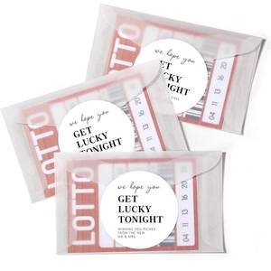 lot 12387 image: AmazingSpark Wedding Lottery Ticket Envelopes 120 Sets