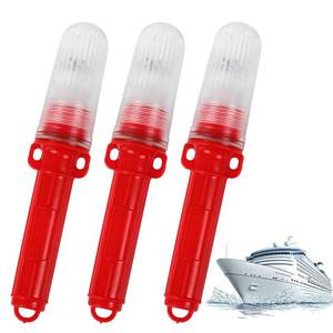 lot 12400 image: Cuoct Boat Flares LED Marine Signal Light 3-Pack