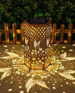lot 12415 image: Eandisom Solar Lantern Hummingbird Cutout Design