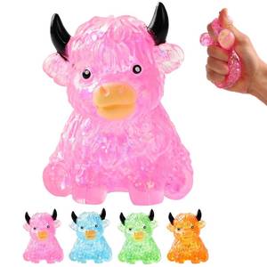 lot 12417 image: Generic Glitter Highland Cow Squishy Fidget Toy