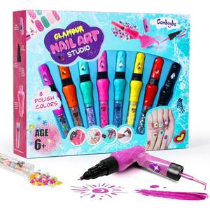 lot 12425 image: Combaybe 8-Count Nail Art Pen Set for Kids