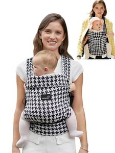 lot 13217 image: GROWNSY Baby Carrier Newborn to Toddler Houndstooth