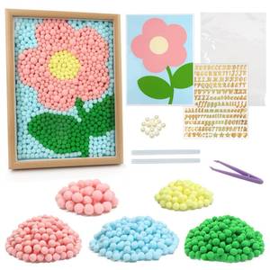 lot 13223 image: Pom Pom Painting Art Kit 1150 Pieces with Frame
