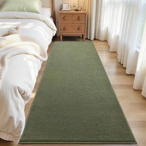 lot 13227 image: ISEAU 2x6 Runner Rug, Green, Machine Washable