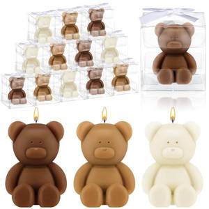 lot 13233 image: Hoolerry 30 Pc Mini Bear Soybean Wax Candles
