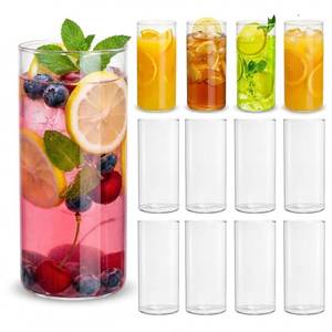lot 13268 image: Mezchi Highball Glasses Set of 12, 17 Oz