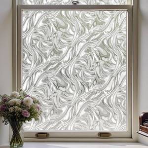 lot 13280 image: Add.Heres Window Privacy Film 17.5 x 78.7 Ocean Current