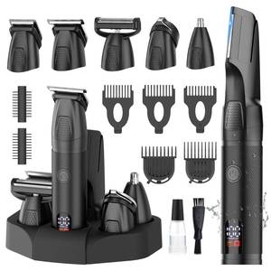 lot 13287 image: Bomxin 6-in-1 Beard & Body Trimmer Kit Waterproof