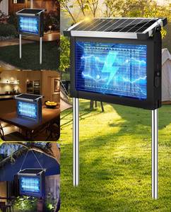lot 13333 image: PhatroyYee Solar Bug Zapper 4500V Mosquito Killer