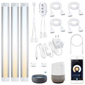 lot 13347 image: LAMPAOUS Smart Under Cabinet LED Light Kit 3-Pack