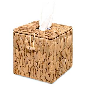 lot 13356 image: Handwoven Water Hyacinth Tissue Box Cover 5.9 Square