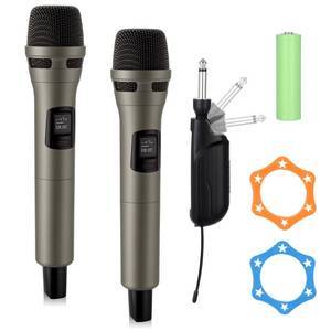 lot 13357 image: Vovoyager 2 Pack Wireless Microphones 2.4GHz