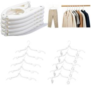 lot 14001 image: MtBoi Folding Travel Hangers, 10-Pack, White