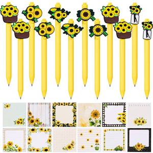 lot 14002 image: Mangpung 24-Piece Sunflower Stationery Set