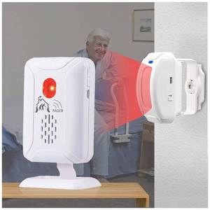 lot 14035 image: Nesthao Wireless Bed Alarm Motion Sensor with Pager