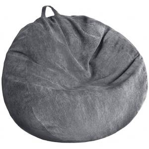 lot 14038 image: Kisoy Corduroy Bean Bag Chair Cover, 100L