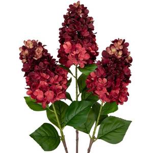lot 14054 image: Arborus Artificial Hydrangea Flowers 28 Stem Dark Red
