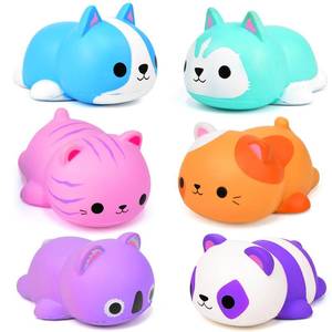 lot 14448 image: FLY2SKY Cat Squishies Stress Balls, 6-Piece Set