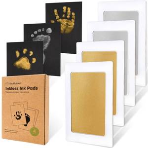 lot 14473 image: KeaBabies Inkless Hand and Footprint Kit, 4-Pack