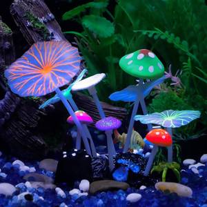 lot 14484 image: Uniclife Aquarium Coral Plant Ornament Glowing Silicone