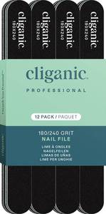 lot 18335 image: Cliganic 12 Pack Nail File Set 180240 Grit